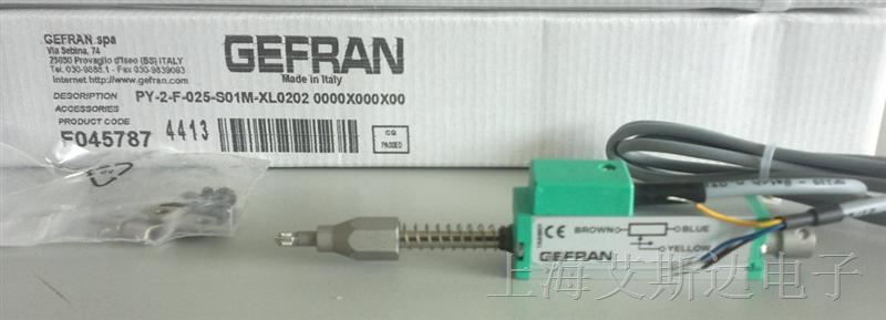 供应意大利GEFRAN位移传感器/电子尺 PY-3-F-025-S01M