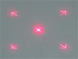 四方框箭头十字线斑点激光定灯头专用光斑形激光光栅镜片
