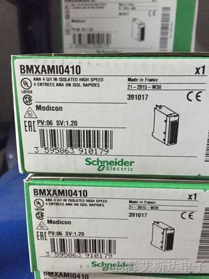 供应Schneider施耐德BMXAMI0410隔离模拟量输入模块4通道