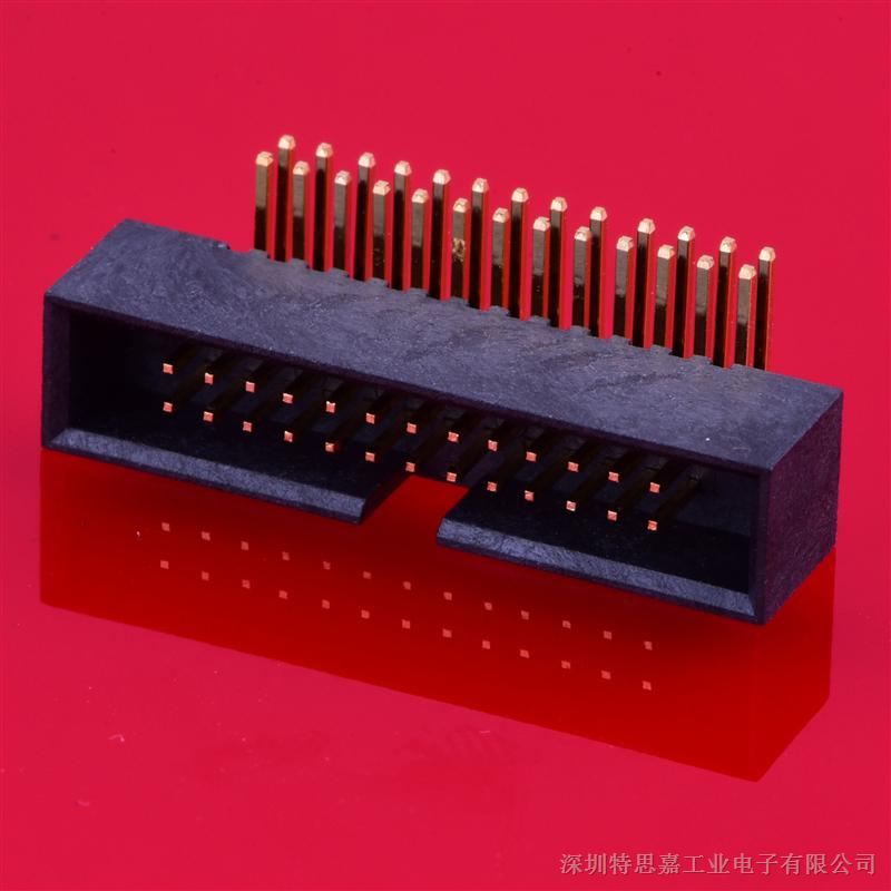 1.27简易牛角简牛连接器  90度 SMT