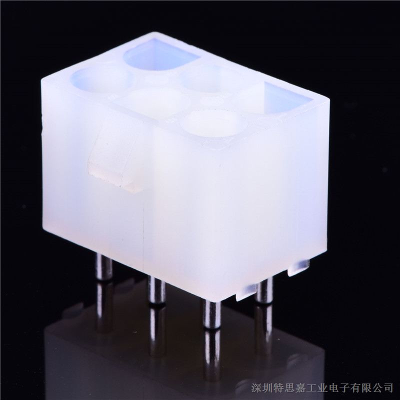 wafer连接器 180度直插白色连接器 镀锡耐高温 FWF63502