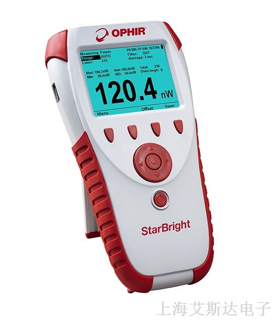 供应以色列OPHIR功能丰富的激光功率/能量计StarBright
