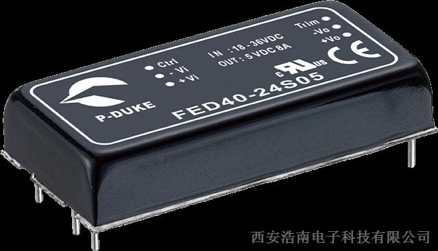 供应P-DUKE低压输入电源模块FED40-12D15 FED40-12D24 FED40-24S05 FED40-24S12