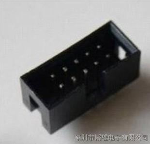 供应DC3-10P 2*5P 2.54MM 直脚 铜针 ISP接口 简牛 简易牛角座