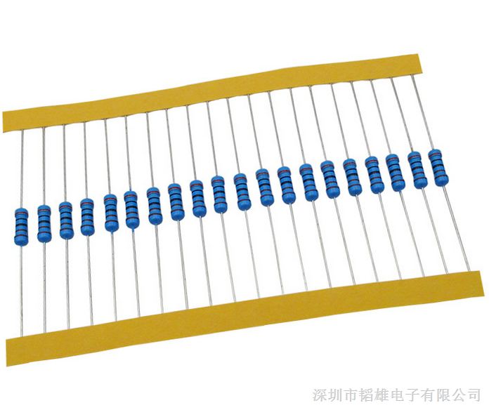 供应金属膜电阻 1/2W 1% 五色环 1千欧 1K