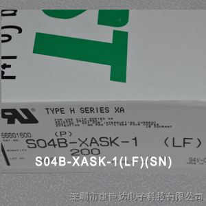 供应JST原厂现货S04B-XASK-1(LF)(SN)连接器端子 卧式插件