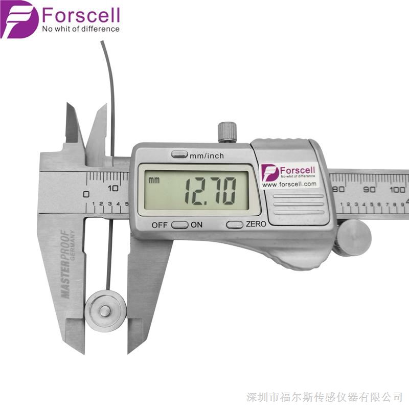 Forscell微型电阻应变式测力传感器FM-Z12A，直径12mm，mV/V模拟量信号