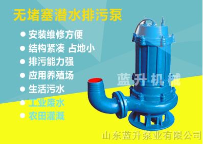 供应潍坊调节池污水提升泵WQ系列潜污泵行业