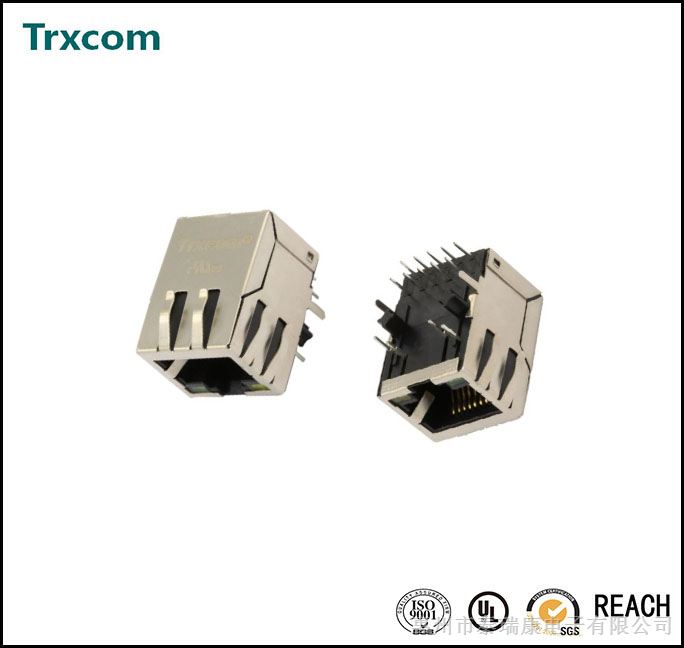 泰瑞康/Trxcom POE+ RJ45 JACKS(连接器) 集成磁性元件	，11FB-05NL,H1012,HR901170A,PT22-1161								