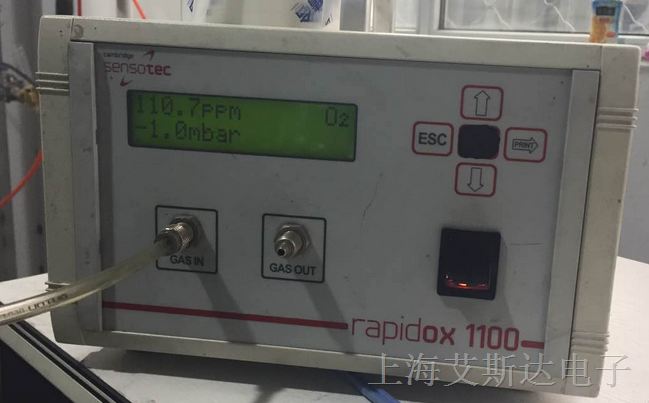 供应氧化锆面板安装式氧分析仪 Rapidox 1100ZP 手套箱/金属3D打印
