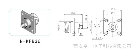 供应N系列接电缆连接器  N-KFB36