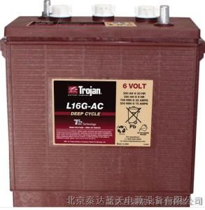 供应供应Trojan美国邱健蓄电池L16G-AC/6V390AH电动扫地车，观光车专用