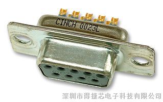 FDE-9ST2/1-LF -  滤波连接器, D-SUB, DE, 插座, 9 触点, 1000 pF, 金属主体