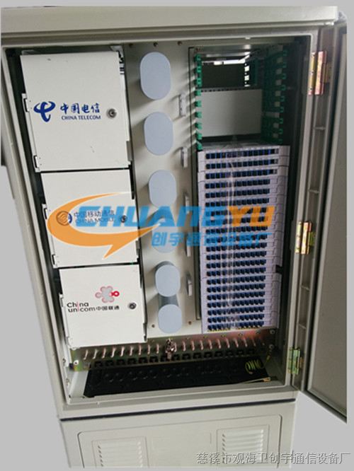 供应SMC288芯盒式三、四网合一光缆交接箱 创宇直销 智能化光钎入户设备箱
