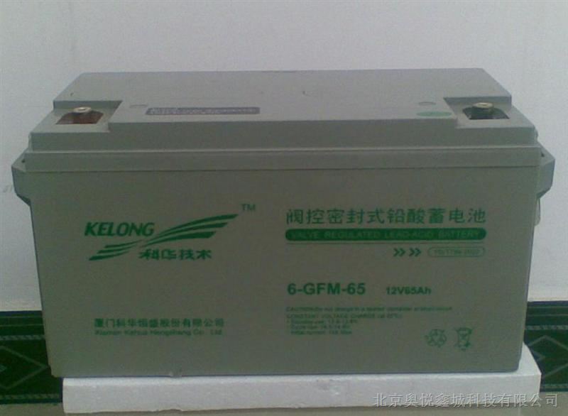科华技术阀控密封式铅酸蓄电池6-GFM-65 12V65ah