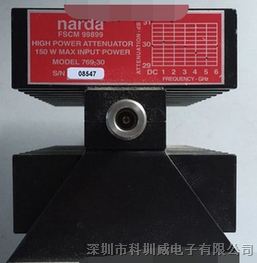 Narda射频微波同轴双向大功率固定衰减器769-30 DC-6 GHz，30 dB