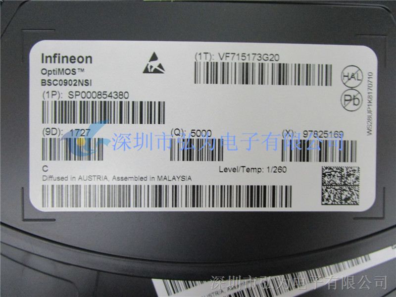 BSC0902NSI MOSFET N沟道 30V 100A 8TDSON Infineon原装现货 假一罚十