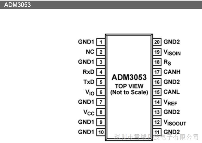 供应  ADM3053BRWZ-REEL7 17+ SOP 隔离式CAN收发器 【ADI进口原装】