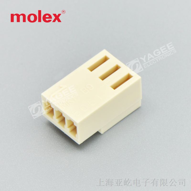 莫仕molex连接器 -01-1032 接插件 5051-03 3P外壳 原装现货