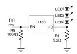 华润矽威 LED升压背光驱动IC芯片 PT4103