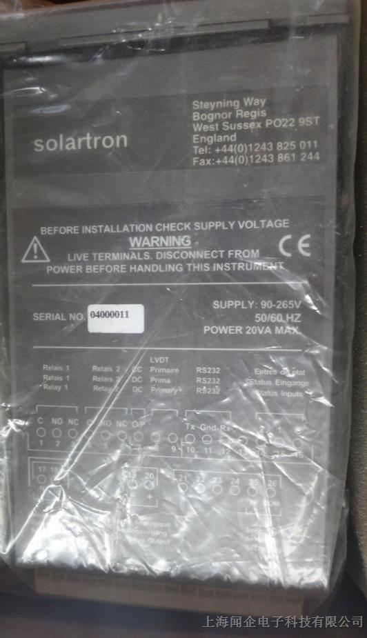 SOLARTRON PDATA911190 REV1 SUPPLY 90-265V 输力强位移传感仪表