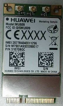 华为 MU609 MINI PCIe原装 3G模块