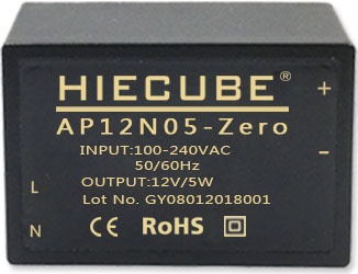 AC/DC内置EMC电路220V转12V5W电源模块