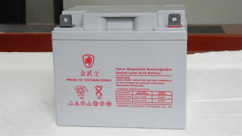 供应金武士蓄电池PW38-12价格12V38AH免维护EPS专用