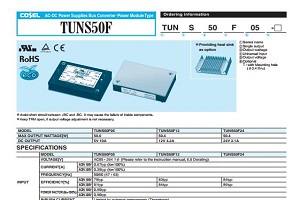 TUNS50F12 AC/DC电源模块 50W 12V4.2A
