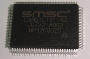 控制器  LAN91C111-NS   接口