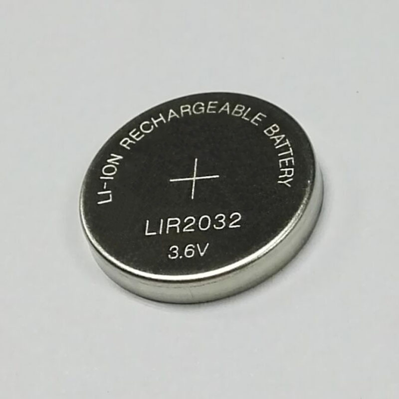 供应3.6V扣式充电电池LIR2032