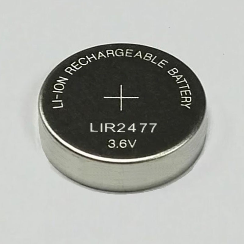 供应3.6V扣式充电电池LIR2477