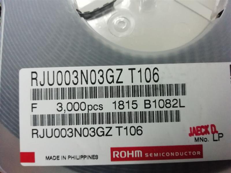 供应 RJU003N03GZT106 代理 ROHM系列