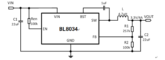 汇创佳电子代理BL8034
