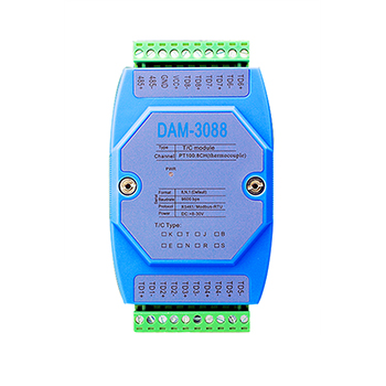 供应K型热电偶温度采集模块DAM-3088厂家诚控电子