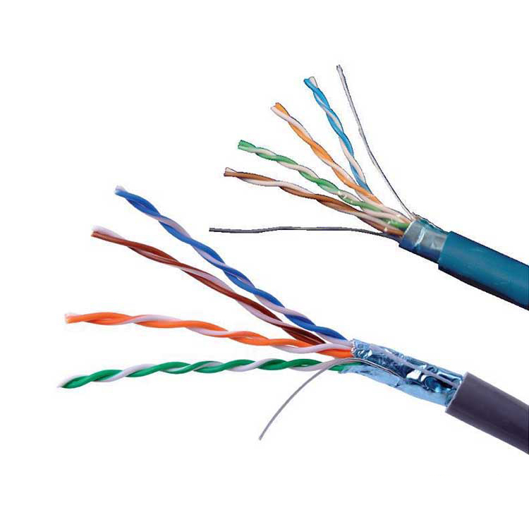 供应超五类双绞网线 0.5无氧铜 阻燃抗拉 抗干扰 单屏蔽网线