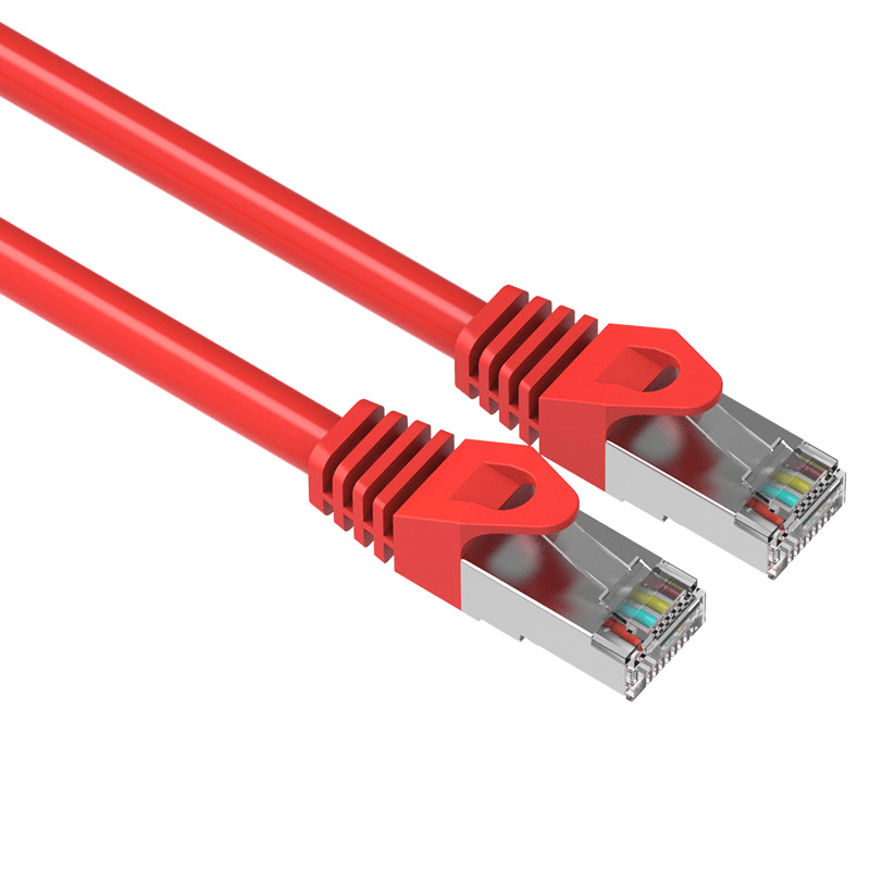 供应 超六类双屏蔽网线 千兆网络跳线 环保达标过测 工程网线