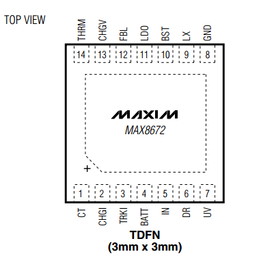 MAX8672ETD+T 电池管理 MAXIM