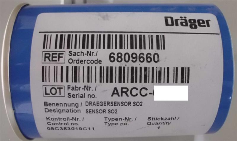 供应Draeger 6809660 DraegerSensor SO2 德尔格二氧化硫传感器