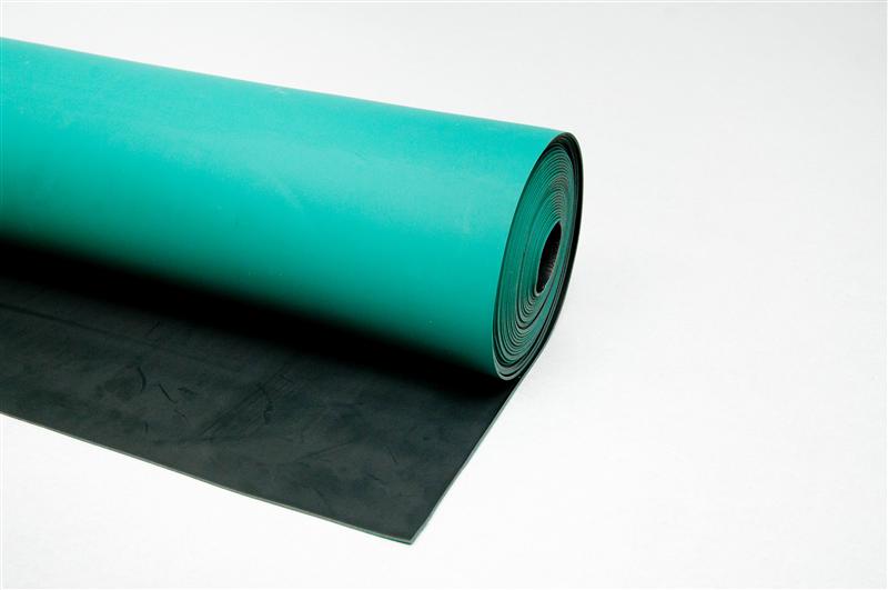 供应无硫防静电台垫胶皮桌垫发泡型减震绿色蓝色灰色GD08