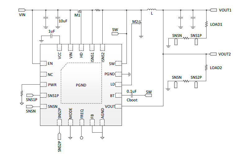 恒功率限制高效降压控制器SC8002，南芯原装