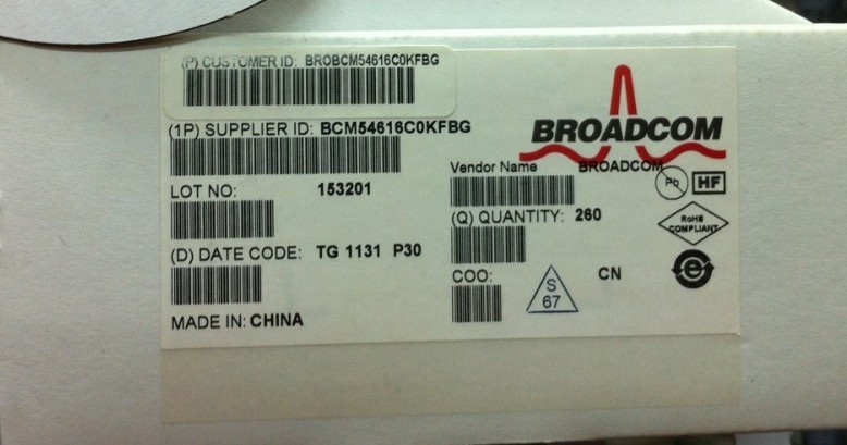 供应 BROADCOM 交换机芯片 BCM53003B0KPBG