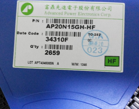 绝缘栅双极晶体管 AP20N15GI-HF  APEC