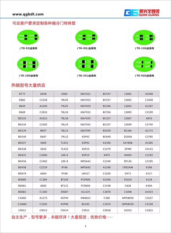 厂家直销泉光三极管2SC1384-414