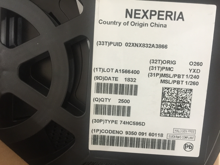 供应NXP原装移位寄存器74HC595D现货可含税