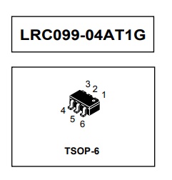 ESD静电二极管LRC099-04AT1G代码C96全新LRC