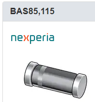 原装NXP小信号肖特基二极管BAS85,115