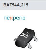 原装NXP肖特基二极管BAT54A,215