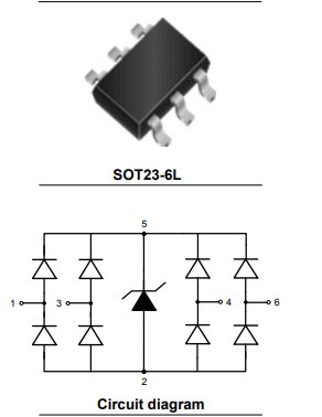 ESD静电二极管ESD5305F接口保护元器件特卖