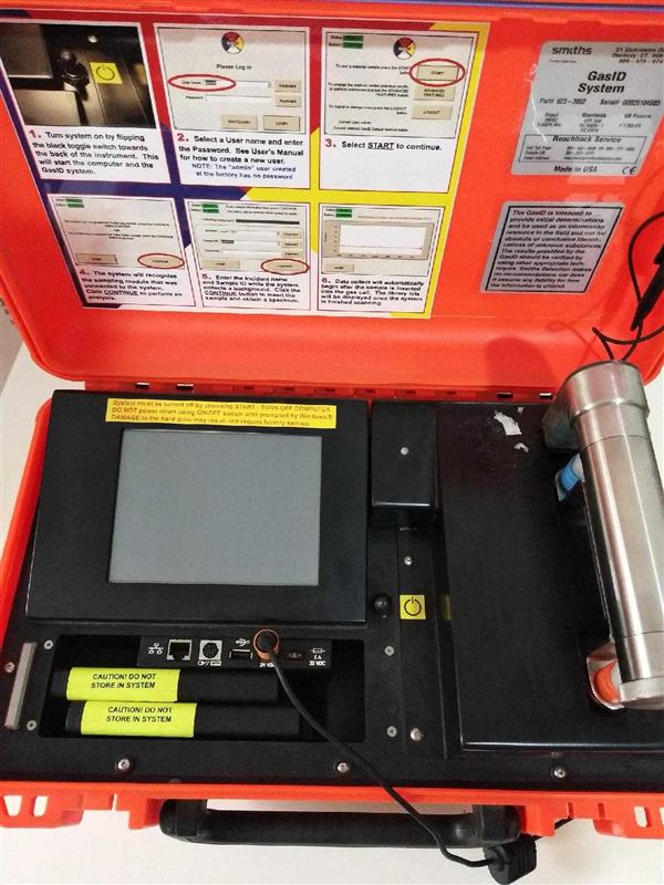 美国Smiths Detection(史密斯)GasID便携式(红外)气体分析仪，快速鉴定挥发性有机易燃有毒工业化学品